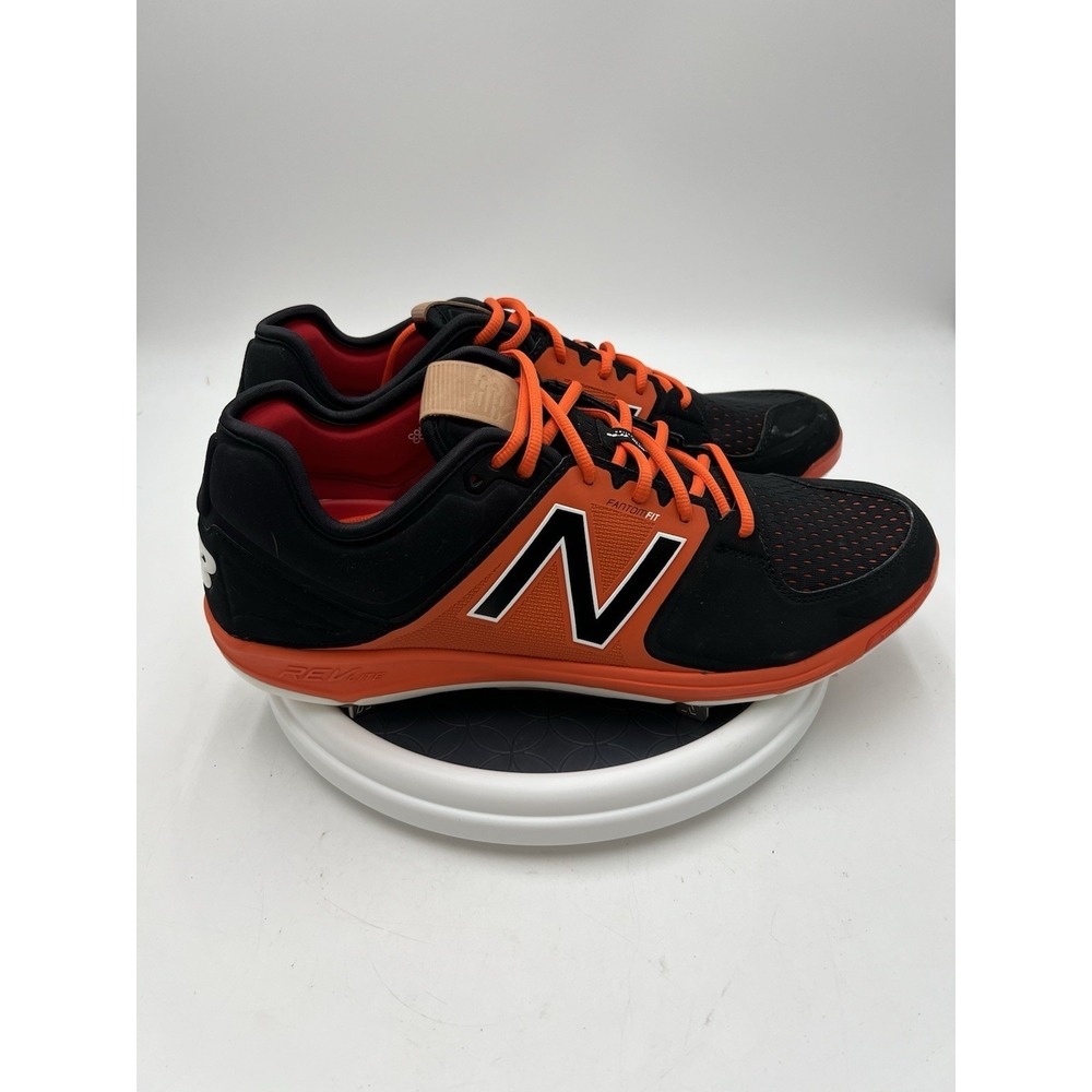 New Balance BFHJR3922 Metal Baseball Cleats Black Orange Men's Size 16 NWOT - Picture 2 of 9